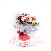 Mixed Roses  Hand-Tied