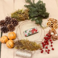Deconstructed Traditional Christmas Wreath