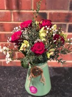 Eco-friendly Vase of Flowers